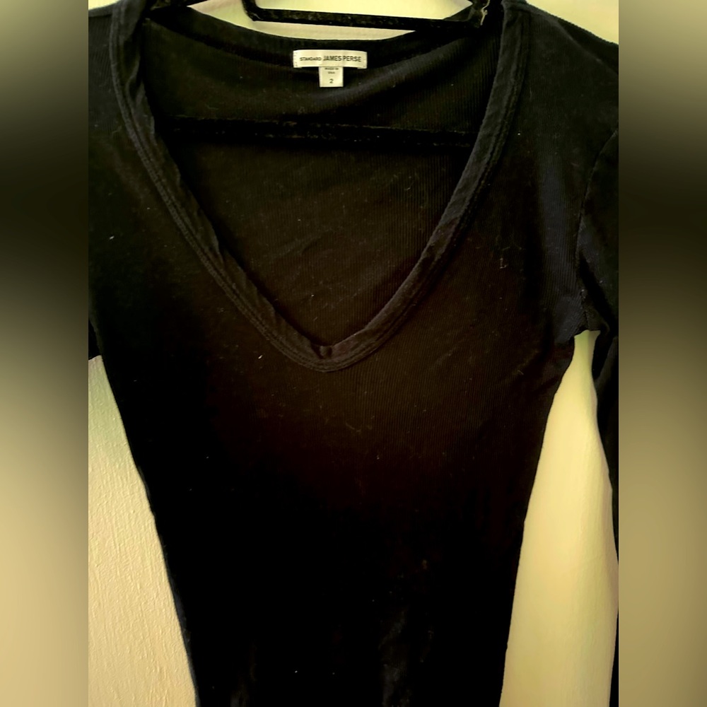 Women long sleeve neck James Perse t shirt